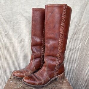 Dingo Vintage Women’s Brown Leather Knee-High Boots